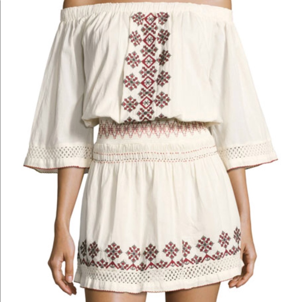 Tularosa Beaded Off the Shoulder Dress